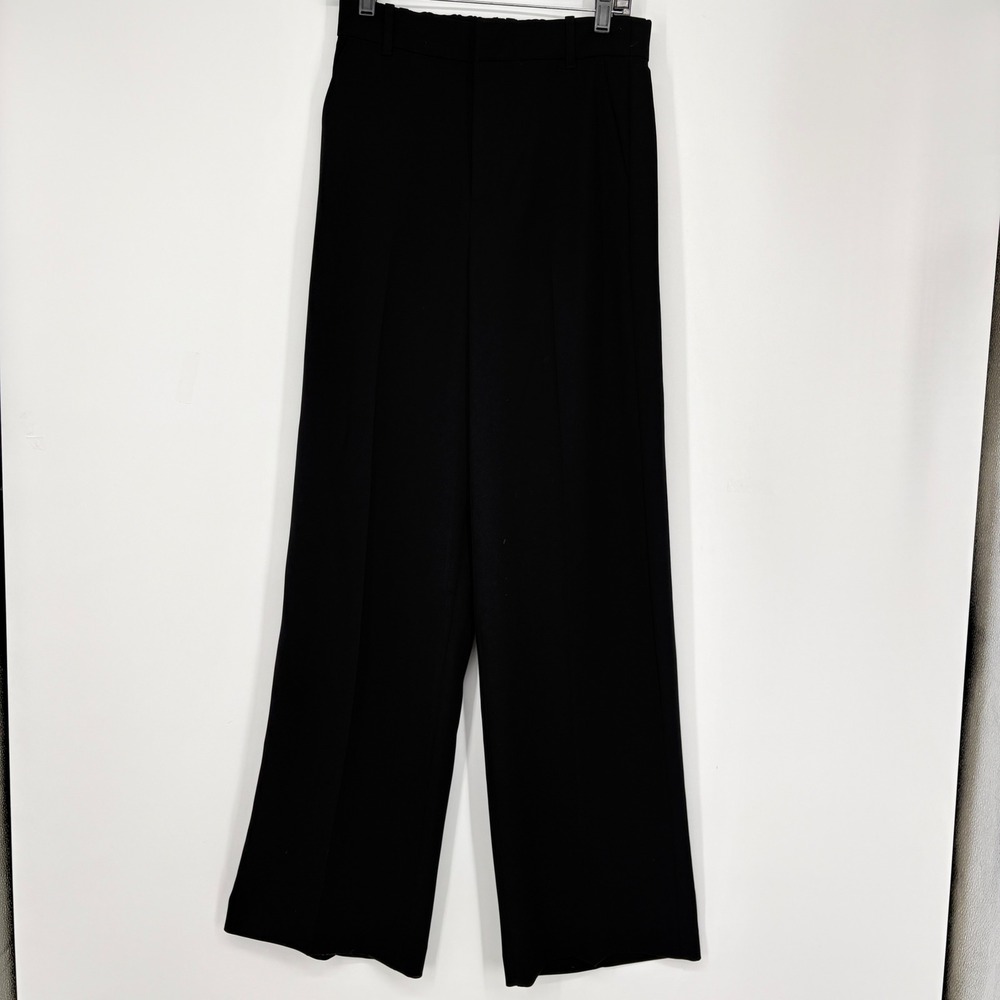 NWOT Gap 6 Tall Extra High-Waisted Wide-Leg Trouser Pants Black Office Dressy - Picture 2 of 12